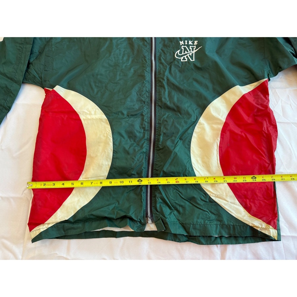 Vintage Nike Windbreaker Jacket XL Green Colorblock Sportswear Gorpcore Hiking - Picture 8 of 8